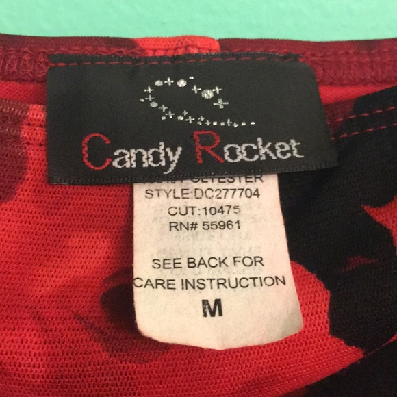 High low dress with roses pattern. Sz. M - Picture 5 of 5